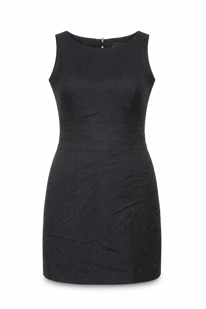 H&M Womens Grey Polyester Mini Size 6 Round Neck Zip