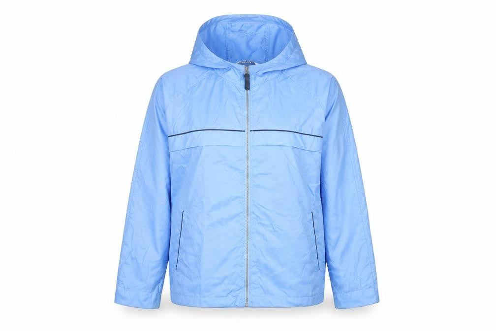 Joie De Vivre Womens Blue Windbreaker Jacket Size 18 Zip