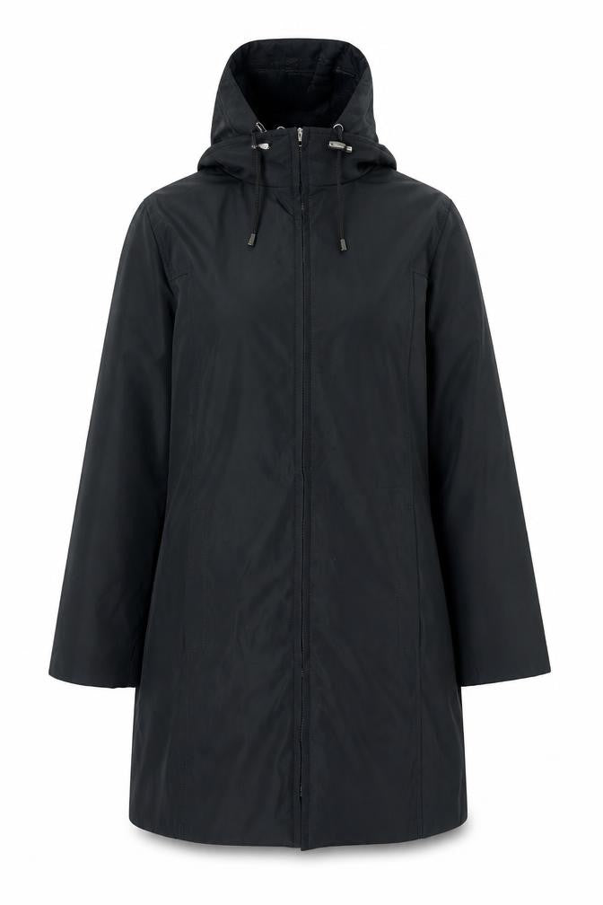 Rosetti Womens Black Parka Coat Size 12 Zip