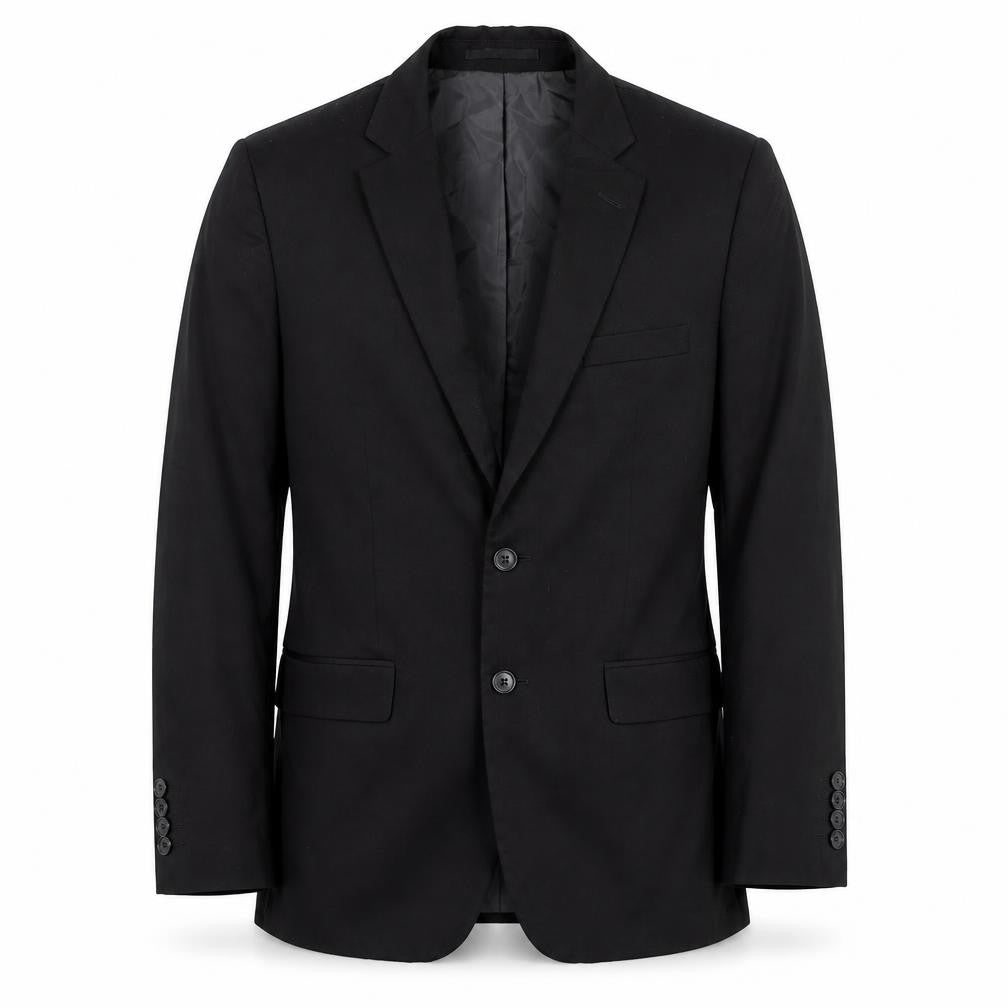 Marks & Spencer Mens Black Polyester Jacket Suit Jacket Size 38 Regular