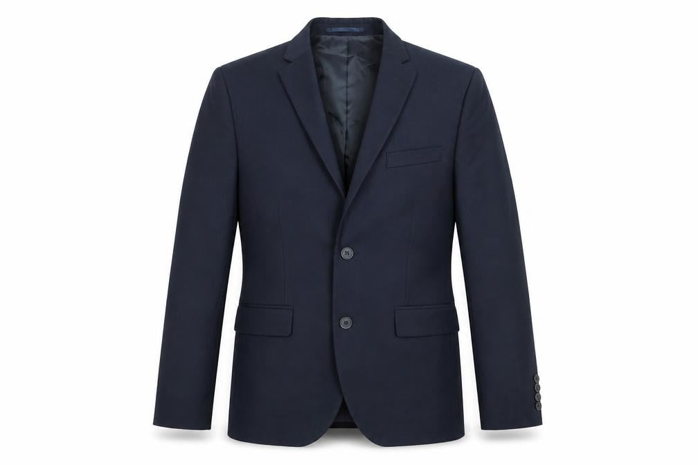 H&M Mens Blue Polyester Jacket Suit Jacket Size 34 Regular