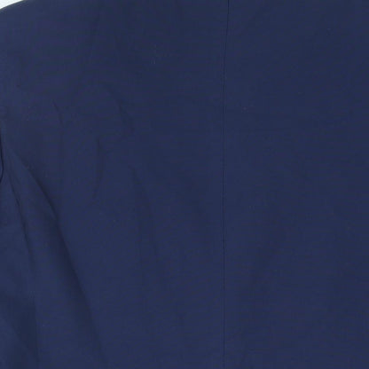 Next Mens Blue Polyester Jacket Suit Jacket Size 42 Regular