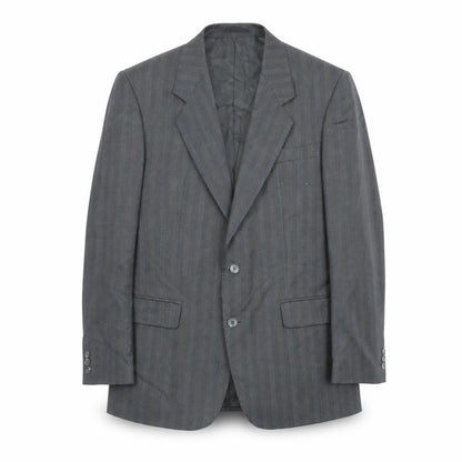 Berwin Mens Grey Striped Wool Jacket Suit Jacket Size 42 Regular