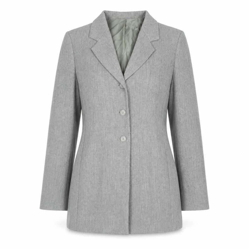 Berkertex Womens Grey Jacket Size 12 Button