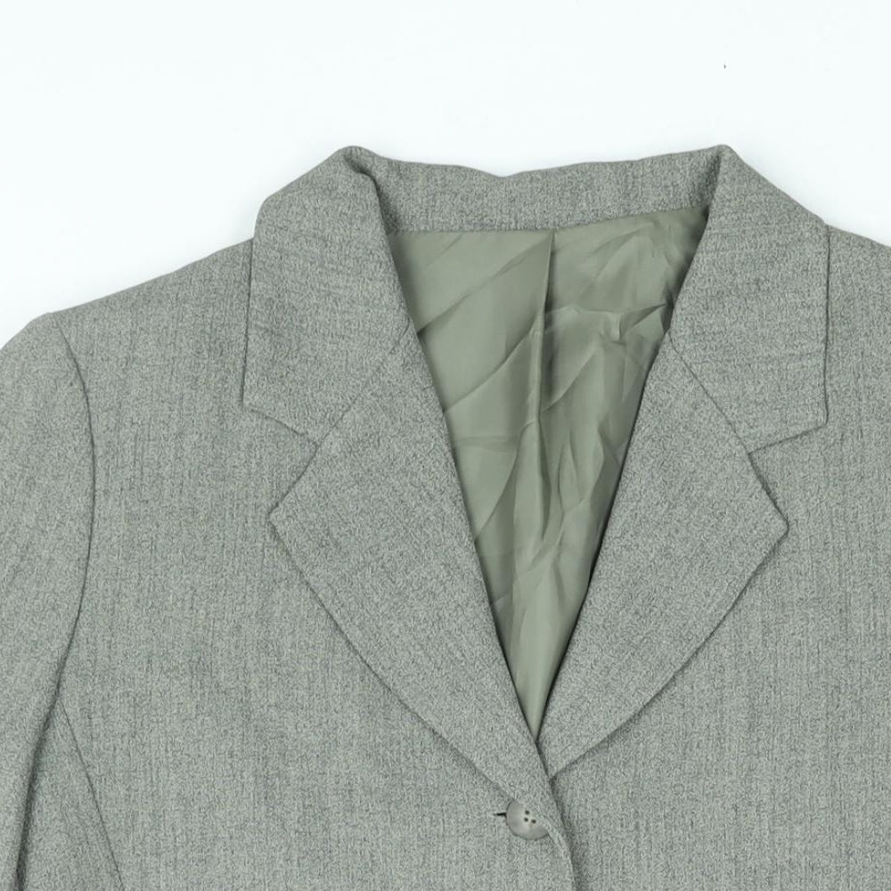 Berkertex Womens Grey Jacket Size 12 Button