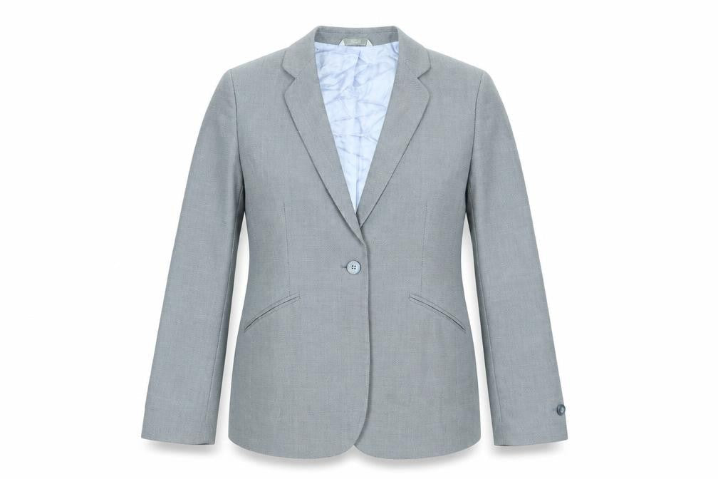 Marks & Spencer Womens Blue Jacket Blazer Size 12 Button