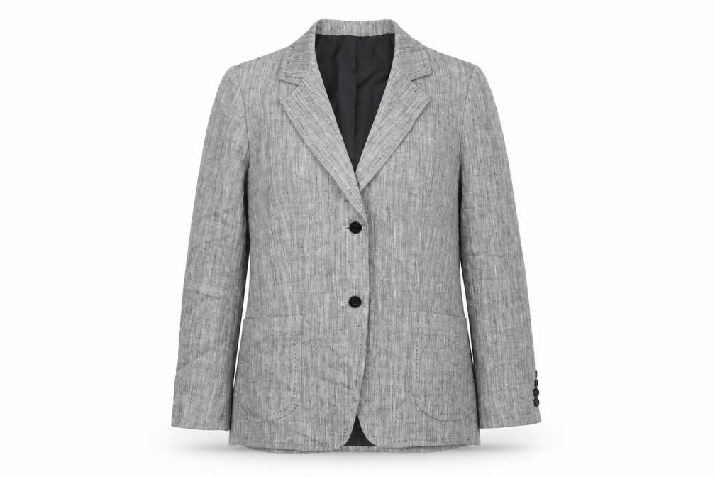 Marks and Spencer Womens Grey Jacket Blazer Size 14 Button