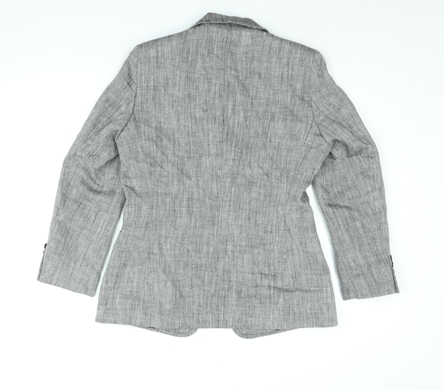 Marks and Spencer Womens Grey Jacket Blazer Size 14 Button