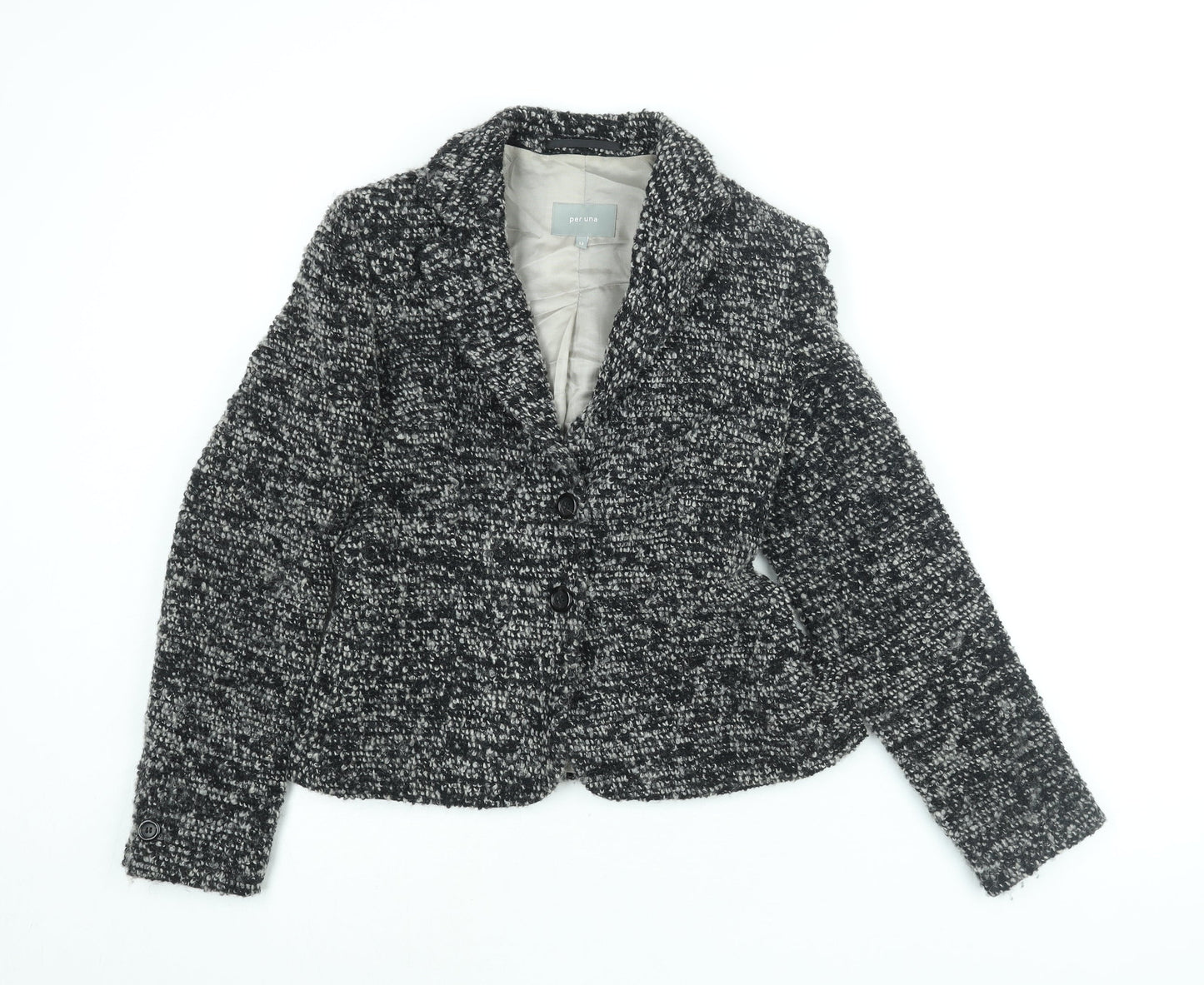 Per Una Womens Black Jacket Size 12 Button