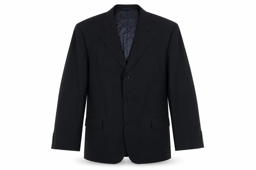 ROY ROBSON Mens Blue Polyester Jacket Suit Jacket Size 46 Regular