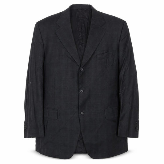 Canali Mens Grey Wool Jacket Suit Jacket Size 44 Regular