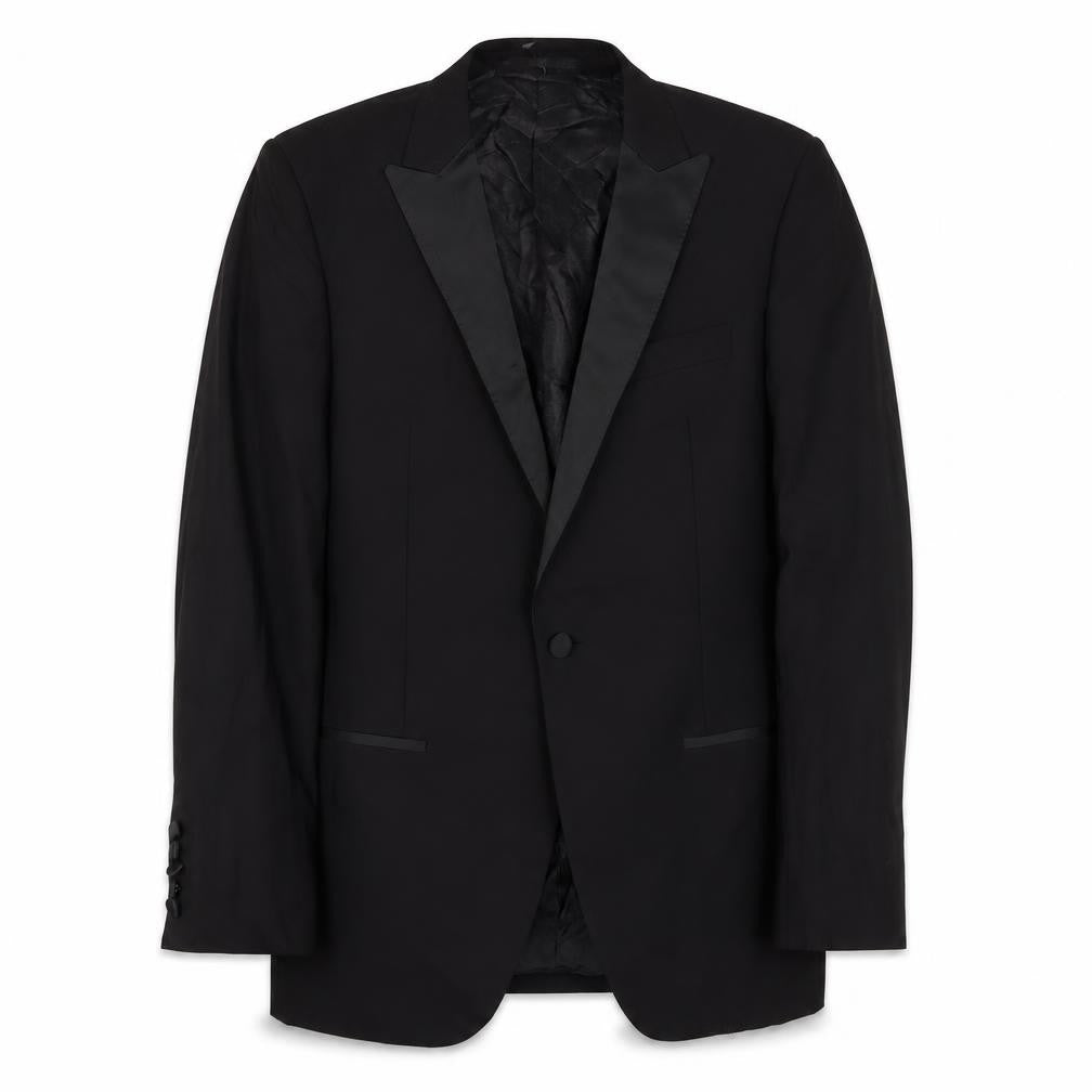 Autograph Mens Black Wool Jacket Suit Jacket Size 40 Regular