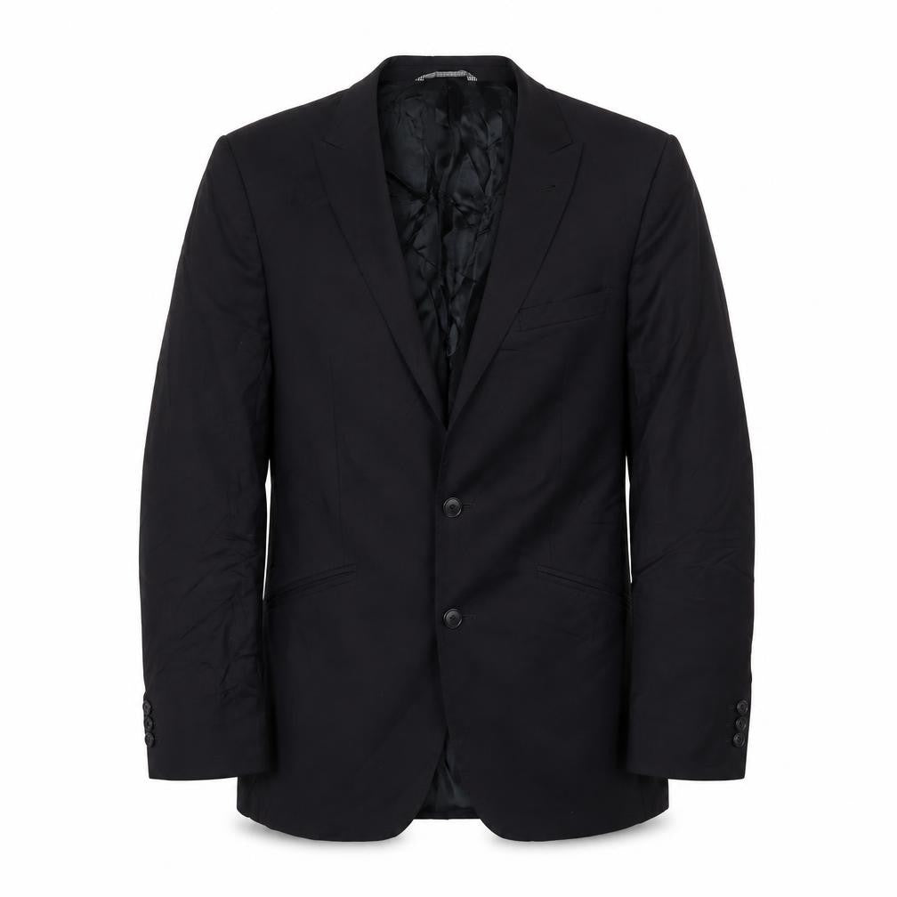 Simon Carter Mens Black Wool Jacket Suit Jacket Size 40 Regular