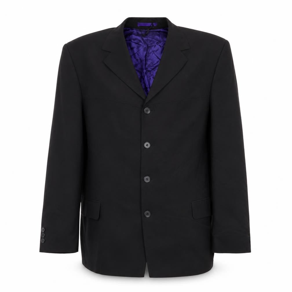 Burton Mens Black Polyester Jacket Suit Jacket Size 44 Regular