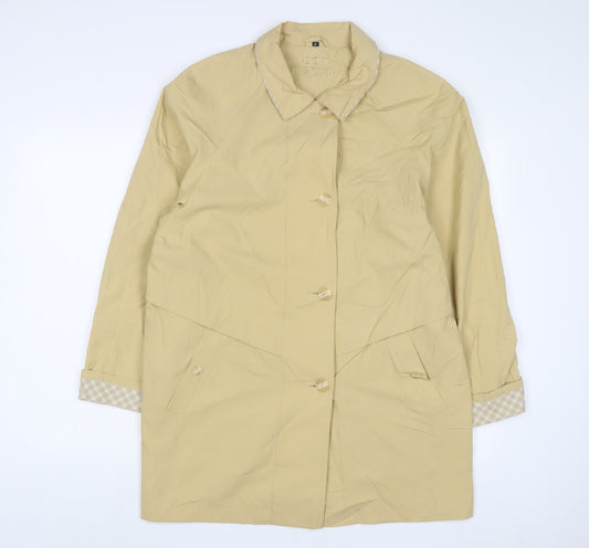 Bonmarché Womens Yellow Jacket Size 14 Button