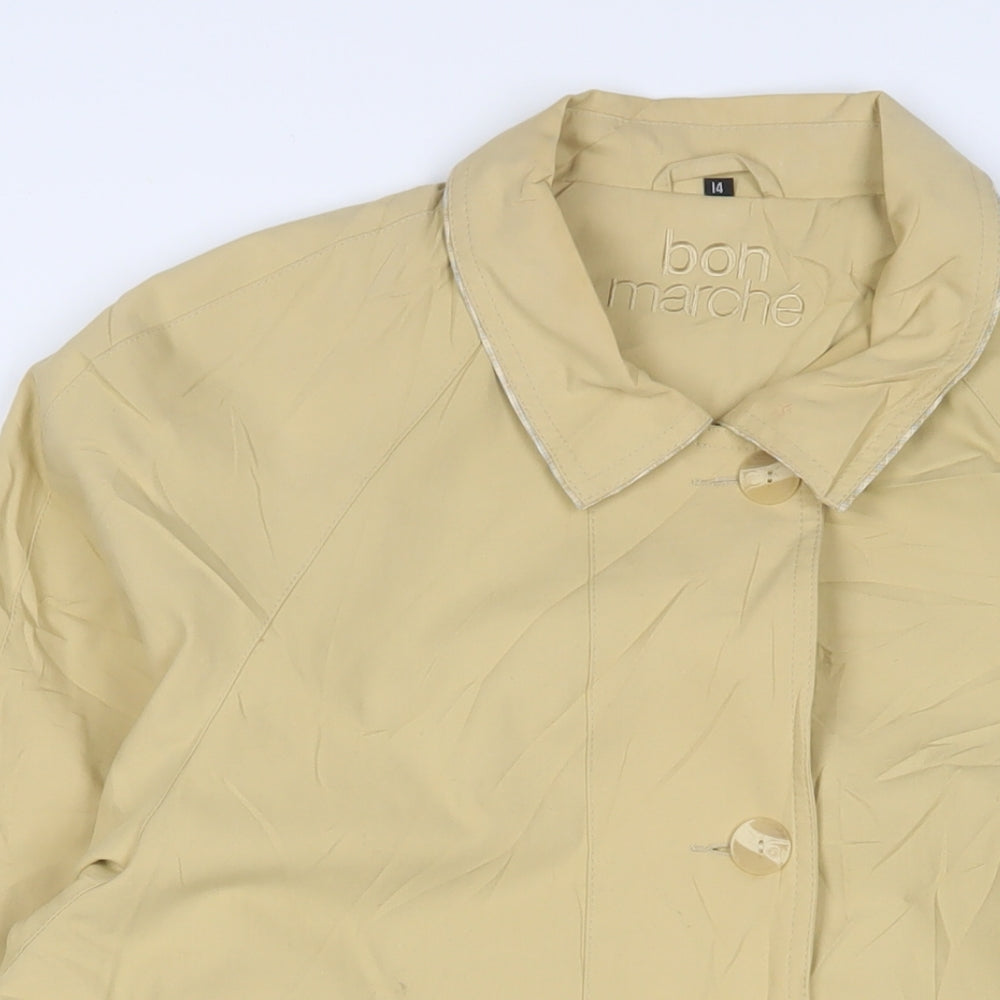 Bonmarché Womens Yellow Jacket Size 14 Button