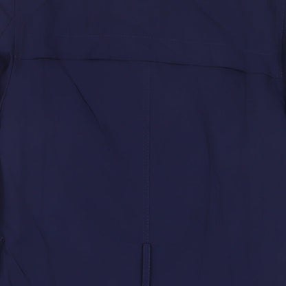 Marks & Spencer Womens Blue Overcoat Coat Size 8 Button