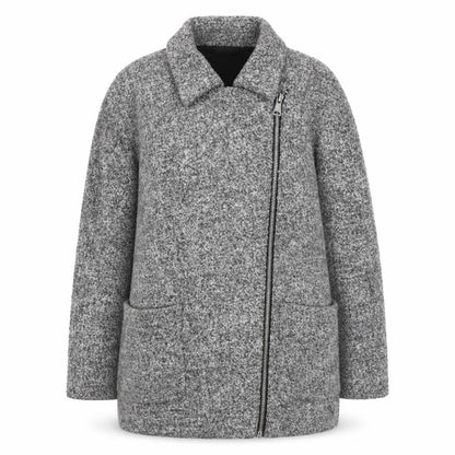 Topshop Womens Grey Jacket Coat Size 8 Zip