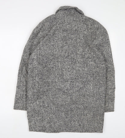 Topshop Womens Grey Jacket Coat Size 8 Zip