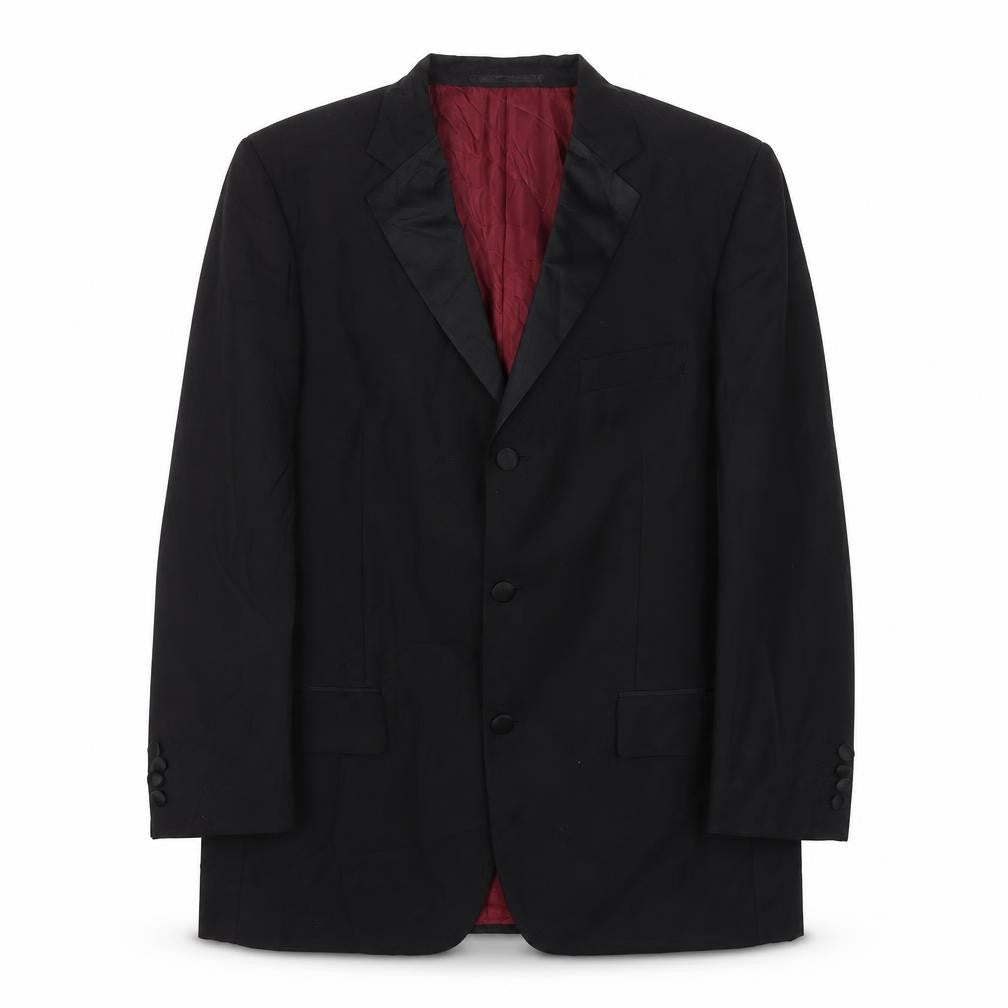 Scotch & Taylor Mens Black Wool Jacket Suit Jacket Size 40 Regular