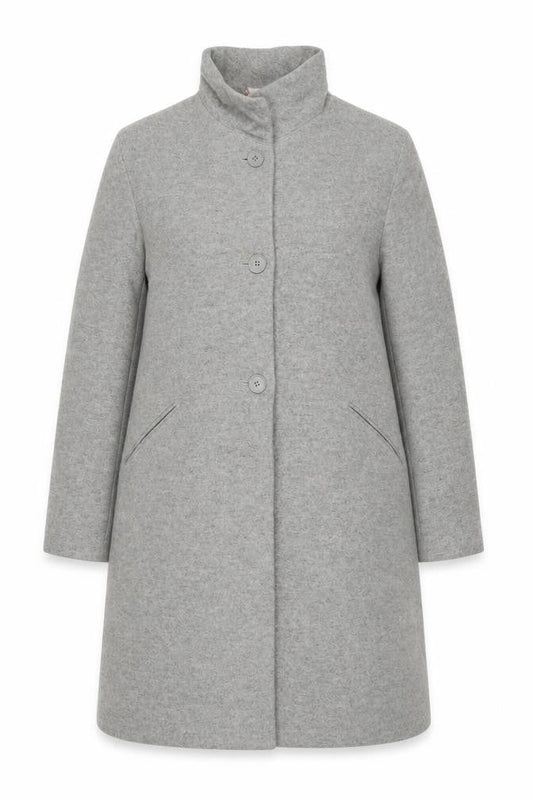 Next Womens Grey Overcoat Coat Size 12 Button