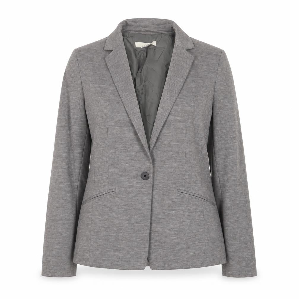 H&M Womens Grey Jacket Blazer Size 8 Button