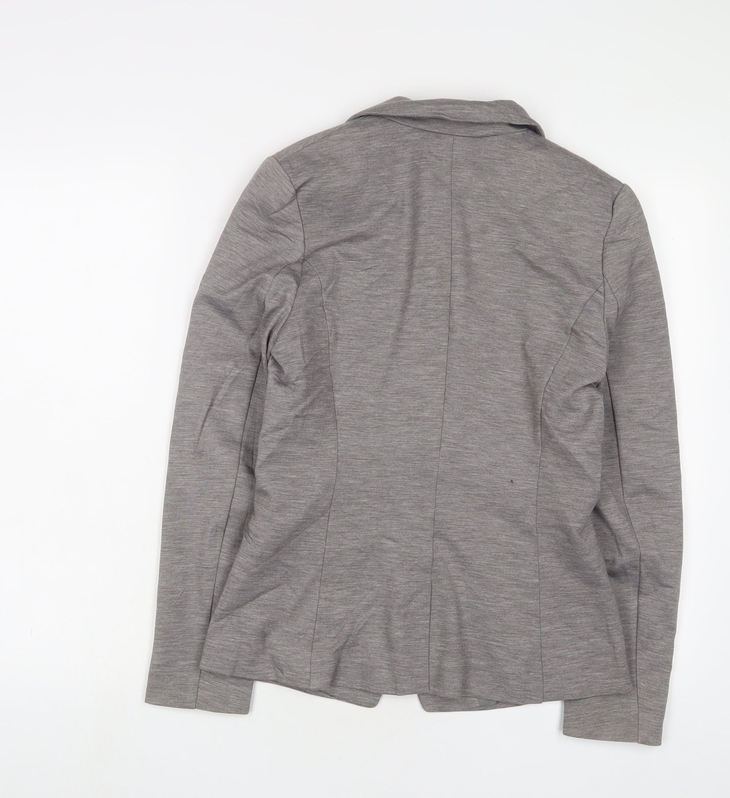 H&M Womens Grey Jacket Blazer Size 8 Button