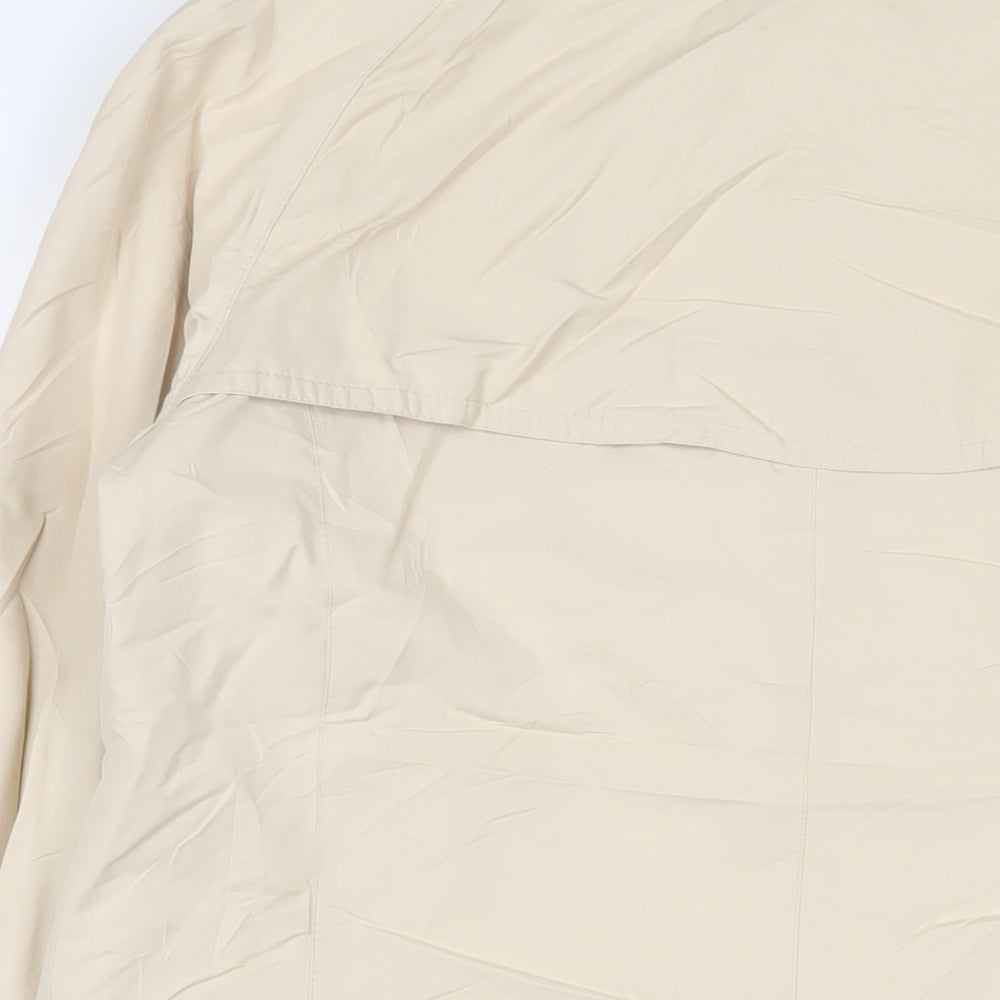 Fuchs Schmitt Womens Beige Overcoat Coat Size 16 Button