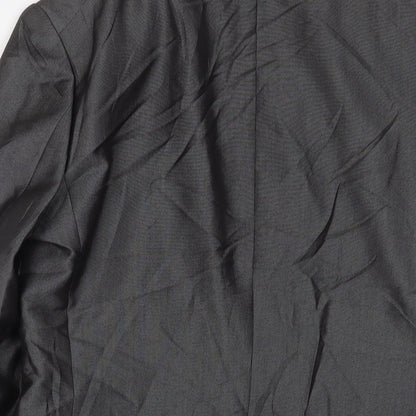 Next Mens Grey Polyester Jacket Suit Jacket Size 38 Regular