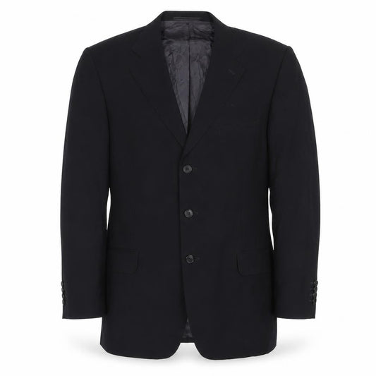 Ermenegildo Zegna Mens Black Wool Jacket Suit Jacket Size 42 Regular