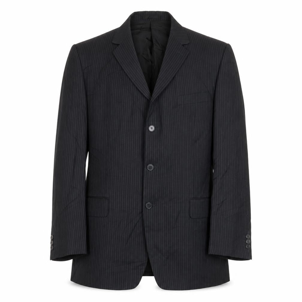 Karl Jackson Mens Grey Polyester Jacket Suit Jacket Size 48 Regular