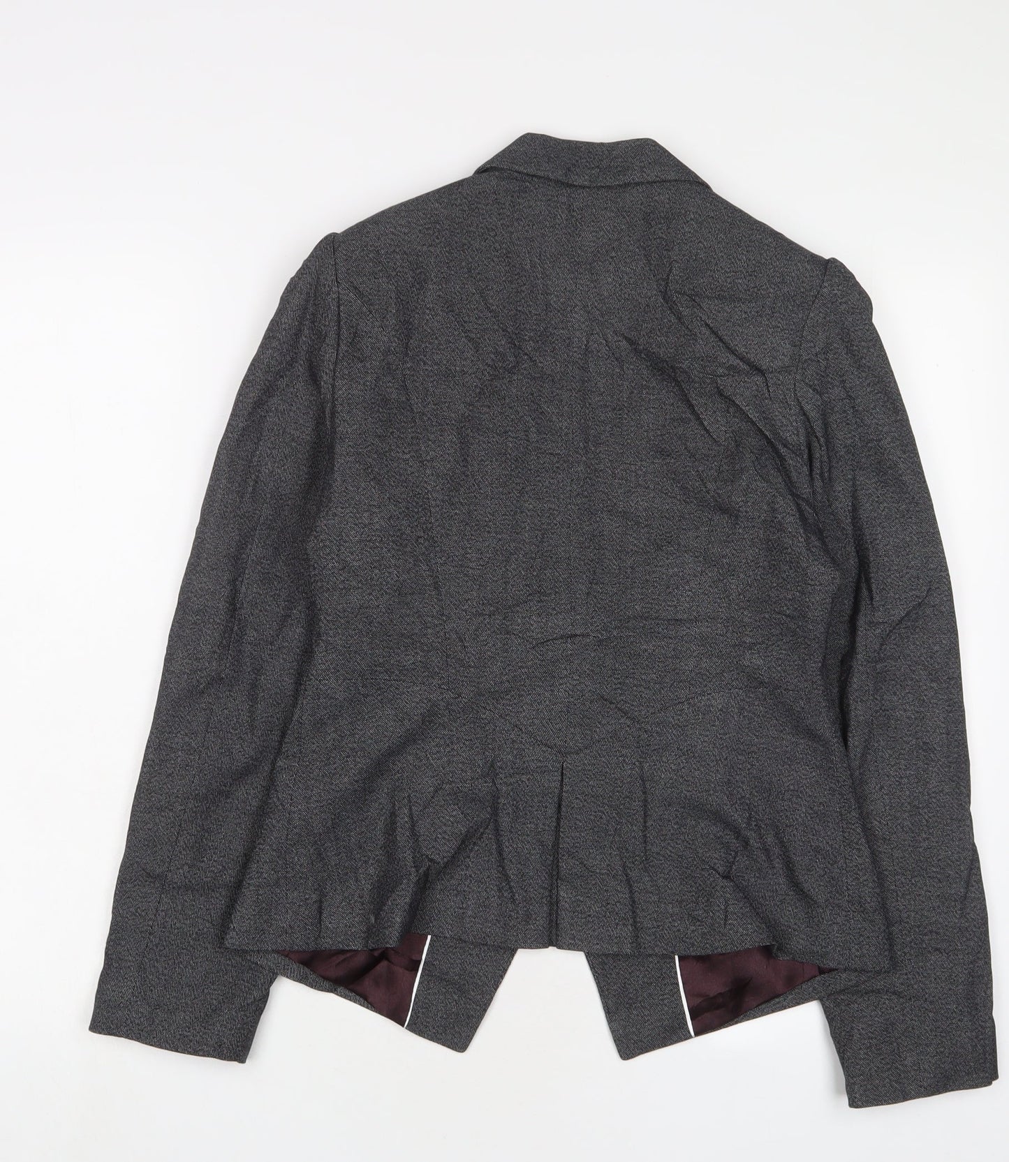 NEXT Womens Grey Jacket Blazer Size 10 Button