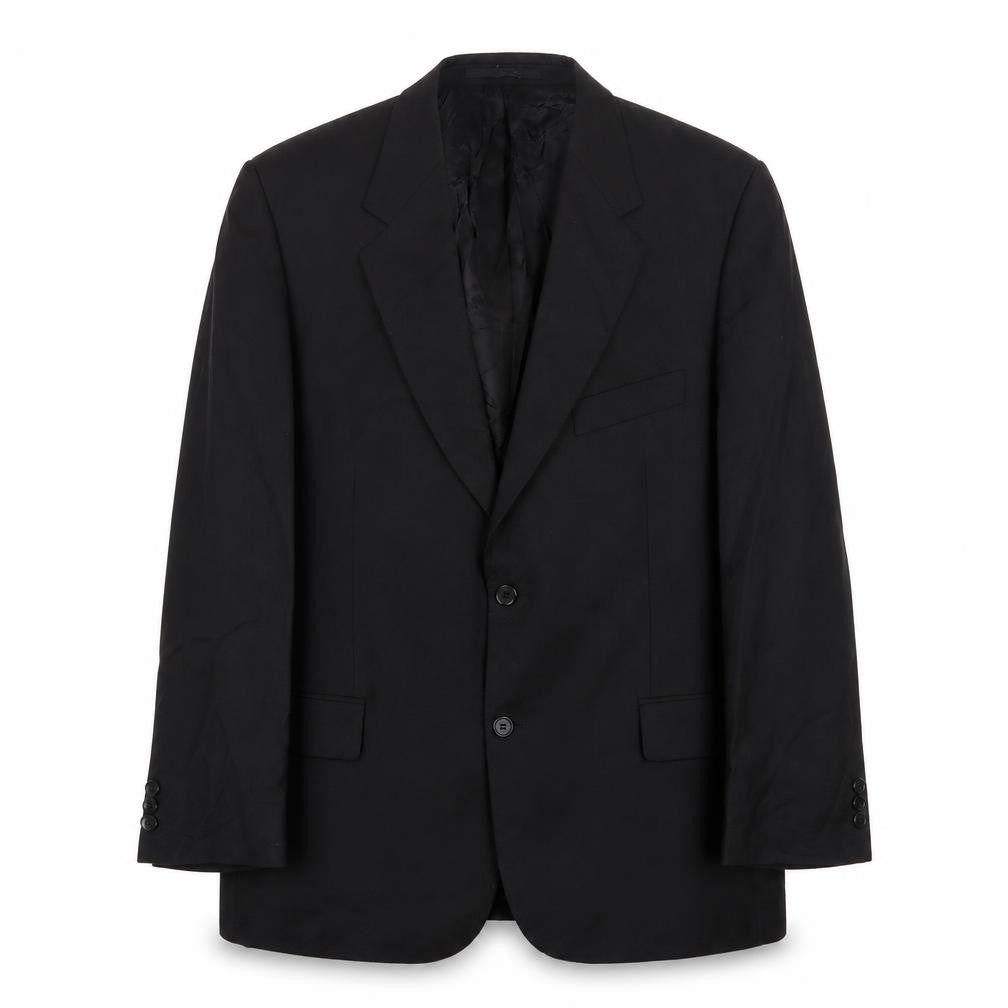 Harvey Malcom Mens Black Wool Jacket Suit Jacket Size 44 Regular