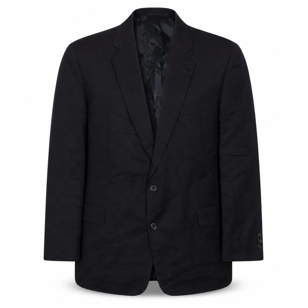 Knight & Asprey Mens Blue Wool Jacket Suit Jacket Size 46 Regular