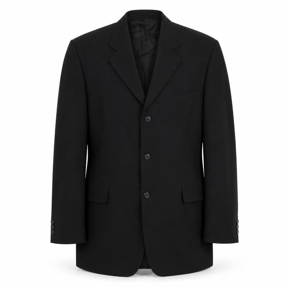 Jonathan Adams Mens Black Polyester Jacket Suit Jacket Size 44 Regular