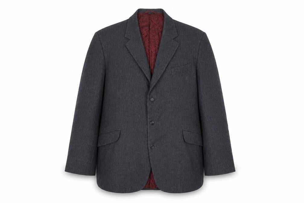 Hunt & Winterbostam Mens Grey Wool Jacket Suit Jacket Size 42 Regular