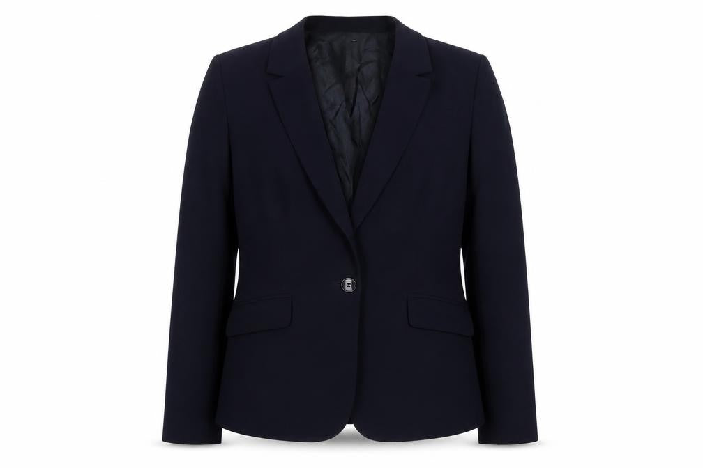 John Lewis Womens Blue Jacket Blazer Size 12 Button