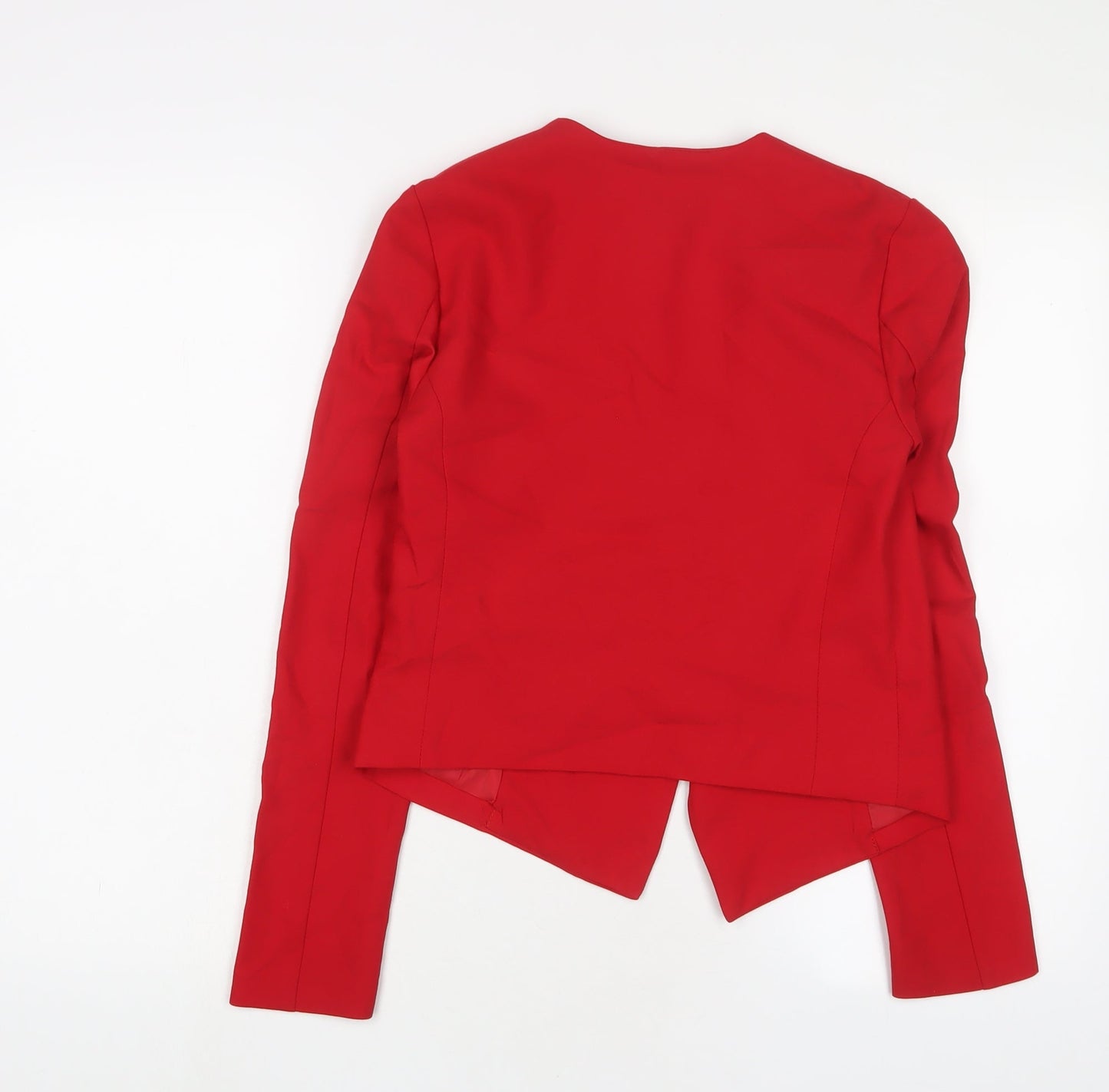 H&M Womens Red Jacket Blazer Size 6