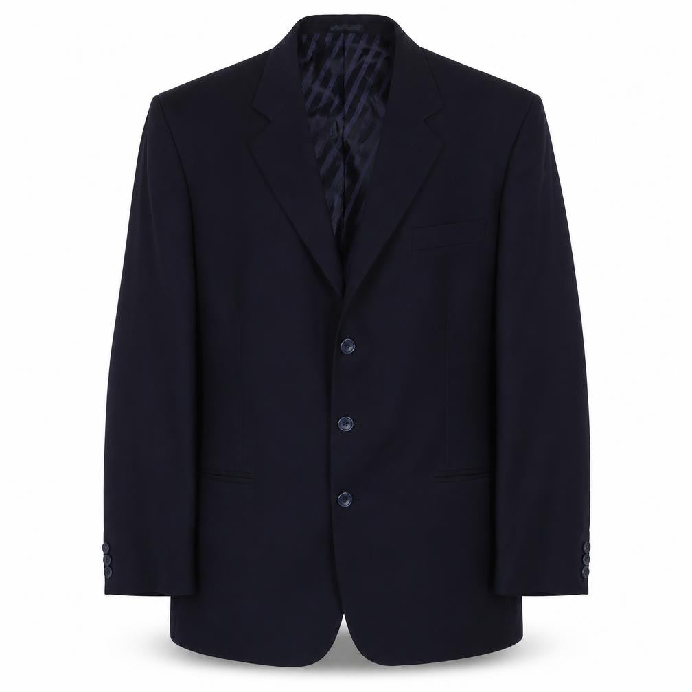Givo Mens Blue Wool Jacket Suit Jacket Size 48 Regular