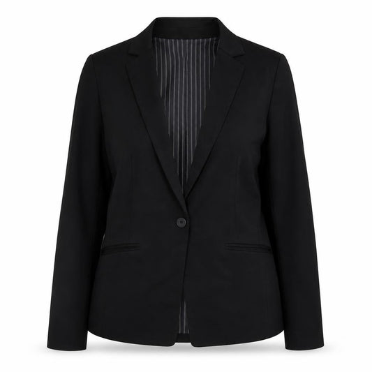 H&M Womens Black Jacket Blazer Size 12 Button