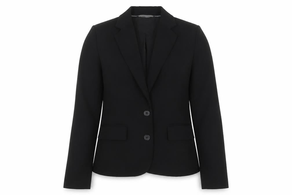 Marks & Spencer Womens Black Jacket Blazer Size 12 Button