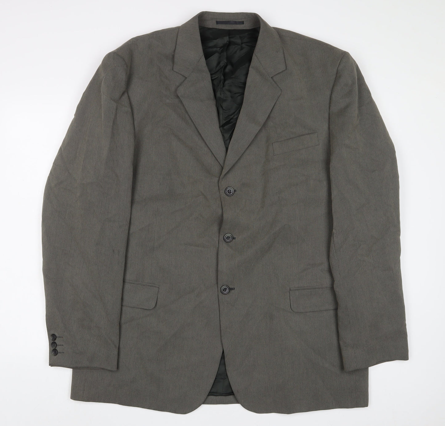 Principles Mens Green Polyester Jacket Suit Jacket Size 46 Regular