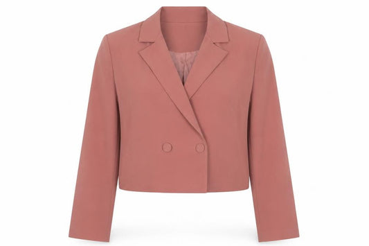 Boohoo Womens Pink Jacket Blazer Size 12 Button