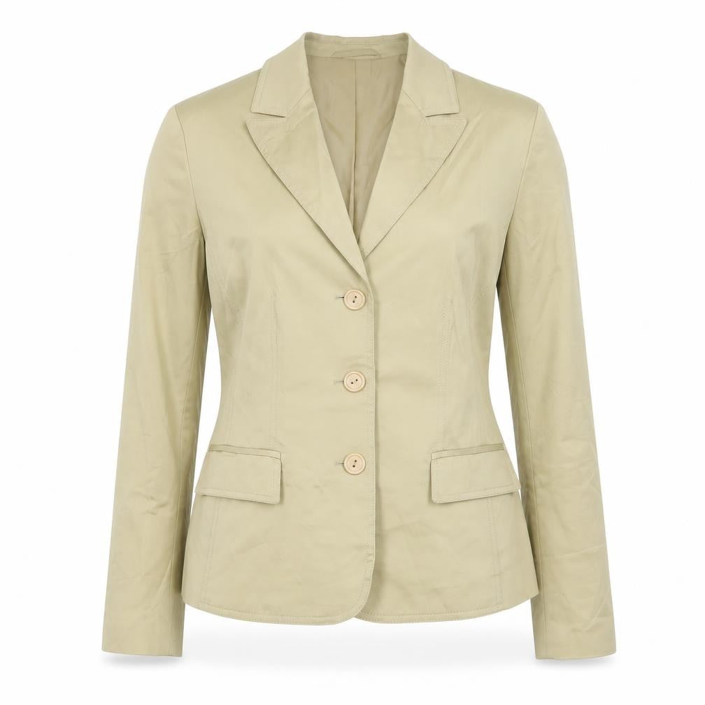 Taifun Womens Beige Jacket Blazer Size 12 Zip