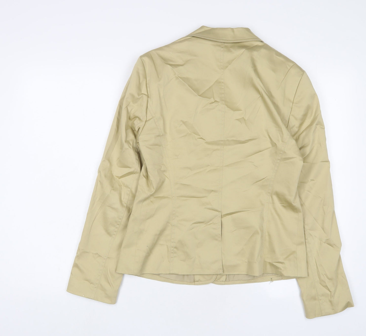 Taifun Womens Beige Jacket Blazer Size 12 Zip