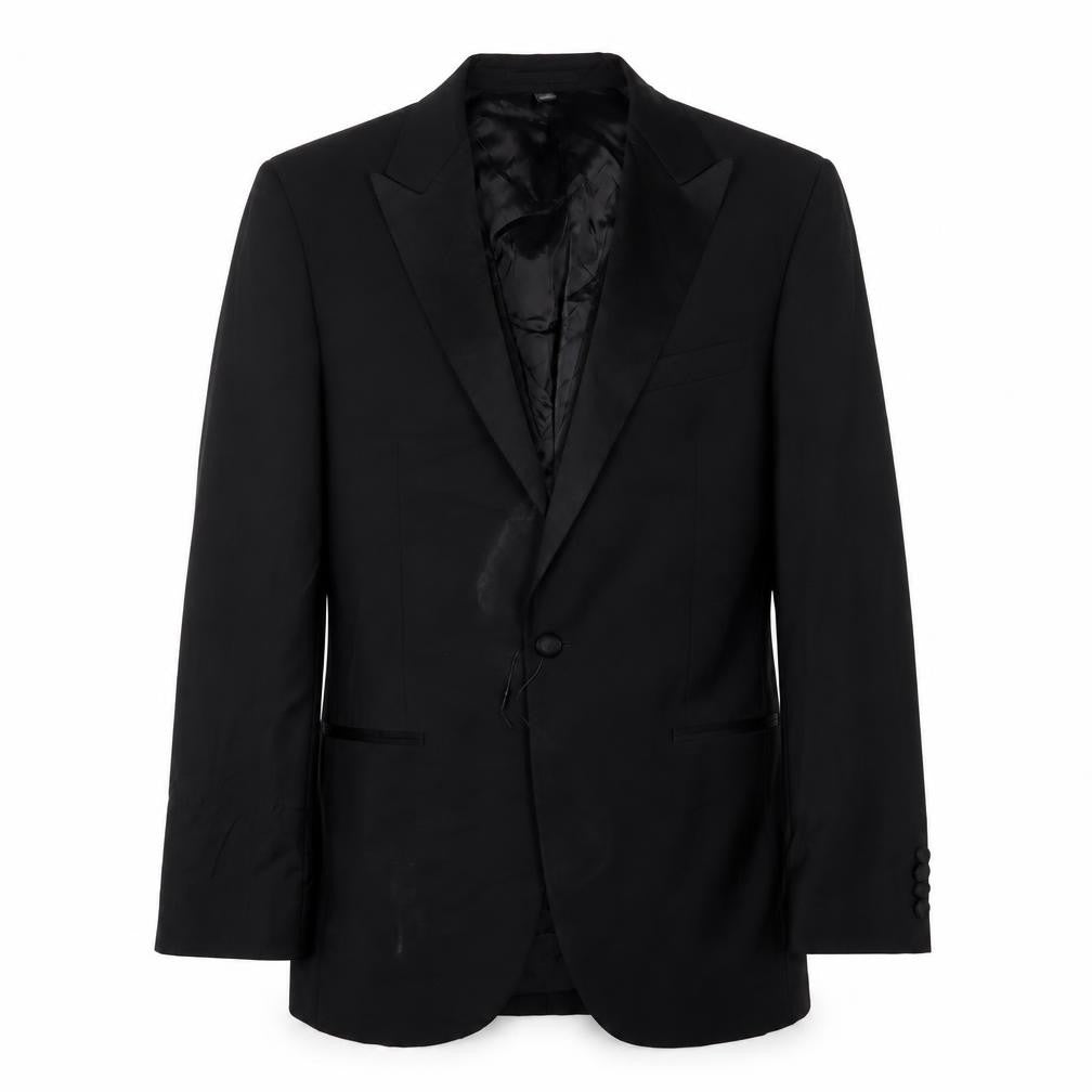 Marks & Spencer Mens Black Wool Jacket Suit Jacket Size 40 Regular
