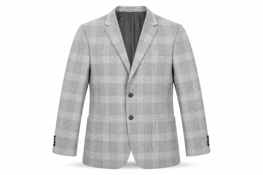 Marks & Spencer Mens Grey Polyester Jacket Suit Jacket Size 42 Regular