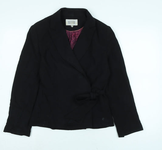 NEXT Womens Black Jacket Size 8 Tie