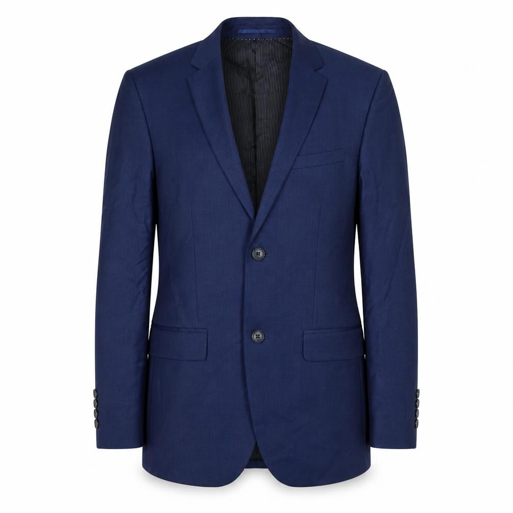 H&M Mens Blue Polyester Jacket Suit Jacket Size 36 Regular