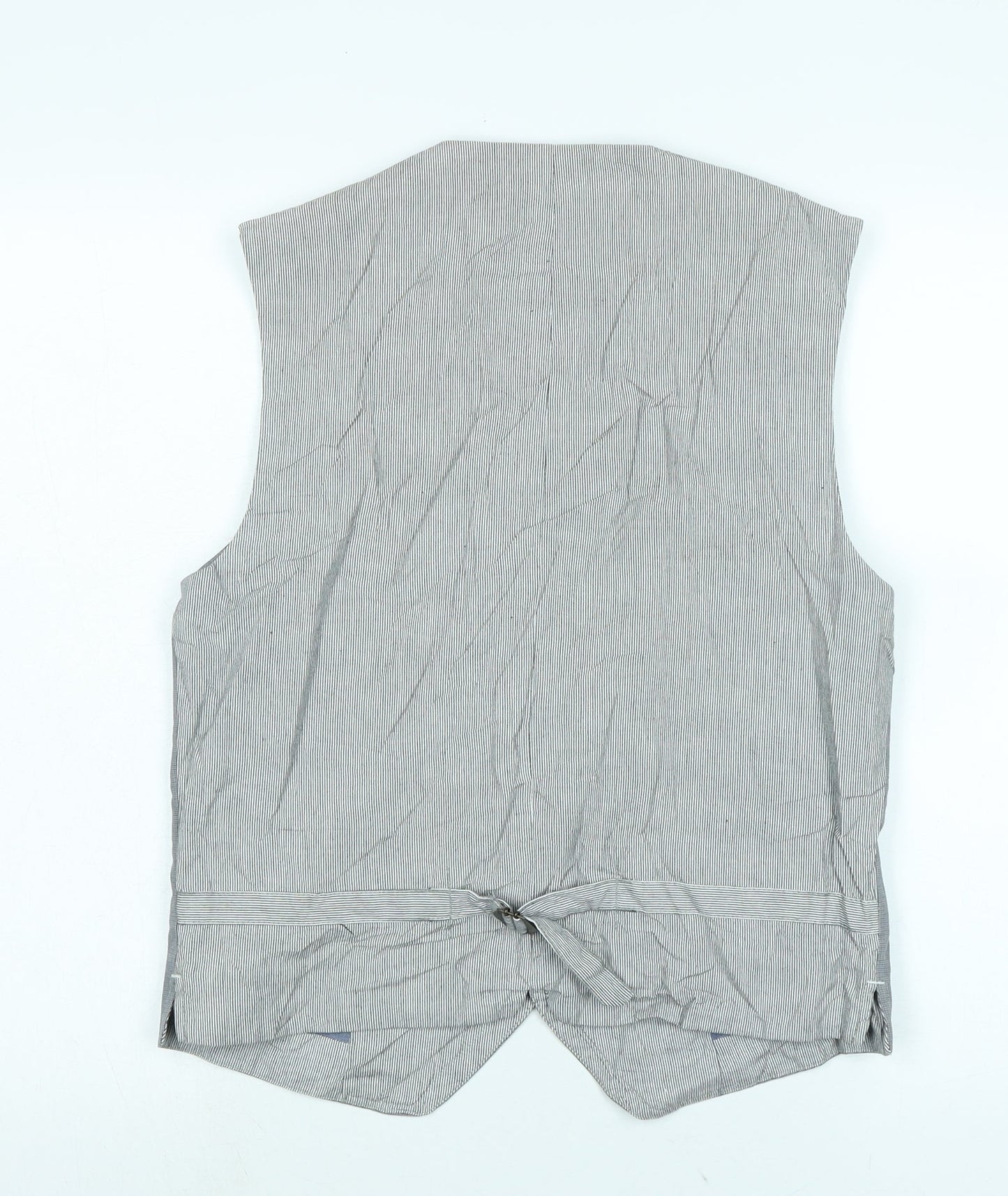 gentlemans relish Mens Grey Gilet Waistcoat Size S Button